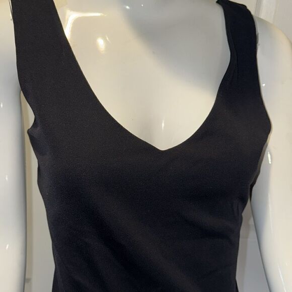 Cache black V  neck tank top - Picture 3 of 5
